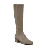 Load image into Gallery viewer, The Block Heel Stretch Tall Boot in Taupe
