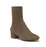 Load image into Gallery viewer, The Block Heel Stretch Ankle Boot in Taupe
