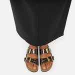 Load image into Gallery viewer, Arizona Animal - The Birkenstock Signature Double Band Sandal in Brown
