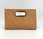 Load image into Gallery viewer, The Cork Handheld Clutch in Cork Gold
