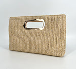 Load image into Gallery viewer, The Straw Handheld Clutch in Natural
