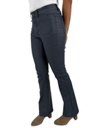 Load image into Gallery viewer, The Coated Patch Pocket Flare in Navy
