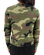 Load image into Gallery viewer, The Denim Pocket Cardigan in Camo
