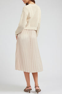 The 2 in 1 Sweater Dress in Champagne