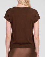 Load image into Gallery viewer, The Satin Cowl Neck Top In Brown
