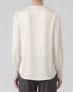 Load image into Gallery viewer, The Lace Cuff Blouse in Ecru
