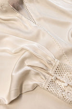 Load image into Gallery viewer, The Lace Cuff Blouse in Ecru
