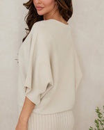 Load image into Gallery viewer, The Batwing Sweater in Beige

