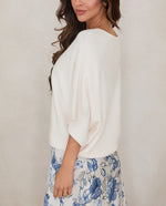 Load image into Gallery viewer, The Batwing Sweater in Classic Ivory

