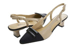 Load image into Gallery viewer, The Cap Toe Halter Back Pump in Pudding Black
