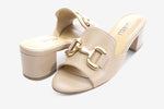 Load image into Gallery viewer, The Bit Slide Sandal in Light Taupe
