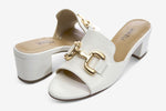 Load image into Gallery viewer, The Bit Slide Sandal in White
