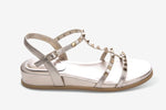 Load image into Gallery viewer, The Pyramid Stud Comfort Sandal in Shell
