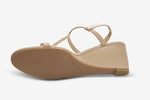 Load image into Gallery viewer, The T-Strap Perfect Wedge Sandal in Taupe
