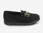 Load image into Gallery viewer, The Enamel Bit Comfort Loafer in Black
