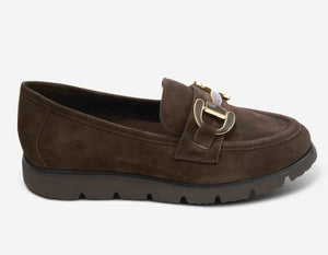 The Enamel Bit Comfort Loafer in Brown