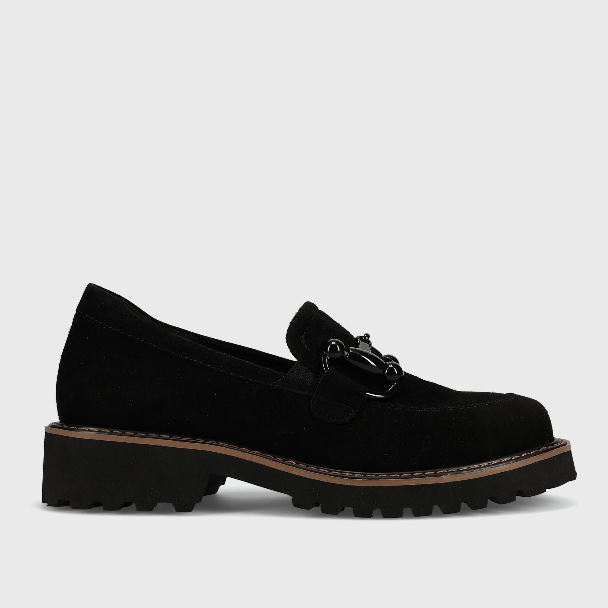 The Lug Sole Bit Loafer in Black
