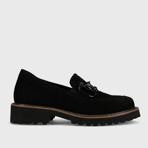 The Lug Sole Bit Loafer in Black