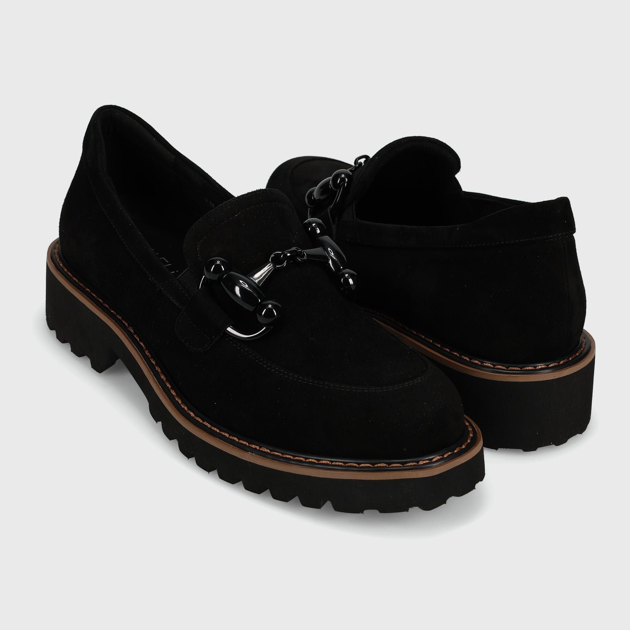 The Lug Sole Bit Loafer in Black