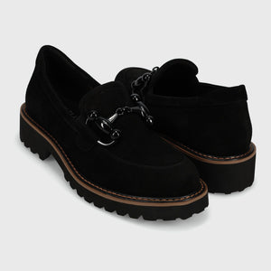 The Lug Sole Bit Loafer in Black