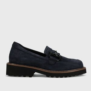 The Lug Sole Bit Loafer in Navy
