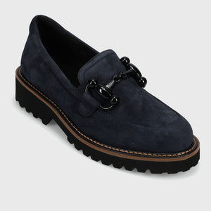The Lug Sole Bit Loafer in Navy