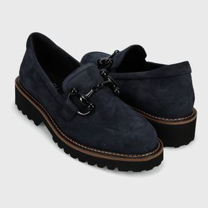 The Lug Sole Bit Loafer in Navy