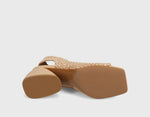 Load image into Gallery viewer, The Raffia Knit Sandal in Natural Off White
