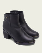 Load image into Gallery viewer, The Inside Zip Ankle Bootie in Black
