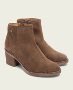 Load image into Gallery viewer, The Inside Zip Ankle Bootie in Mocha
