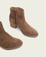 Load image into Gallery viewer, The Inside Zip Ankle Bootie in Mocha
