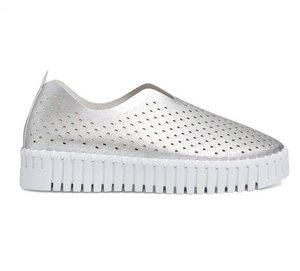 Tulipu 0010 - The On-The-Go-Platform-Slip-On in Silver