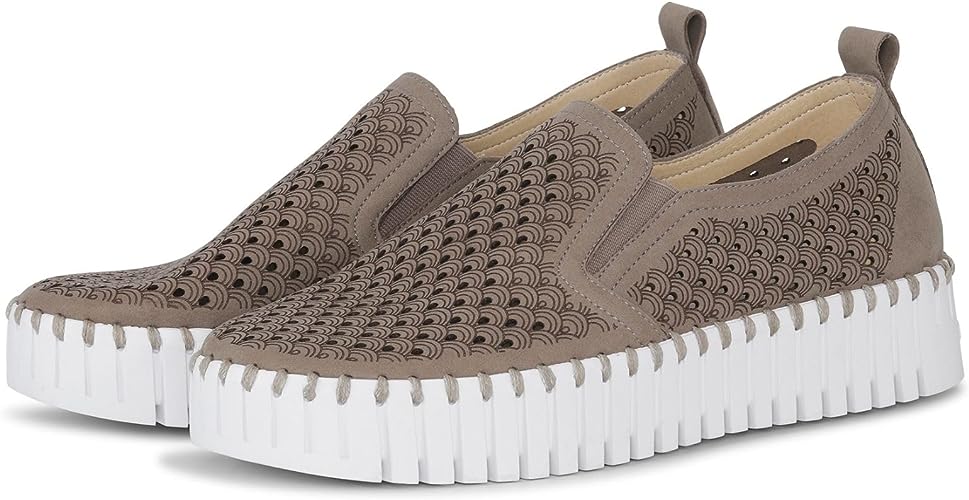 Tulip 141 - The Platform Perforated Slip On in Falcon