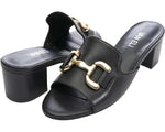 Load image into Gallery viewer, The Bit Slide Sandal in Black
