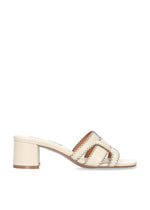 Load image into Gallery viewer, The Scallop Edge Sandal in Off White
