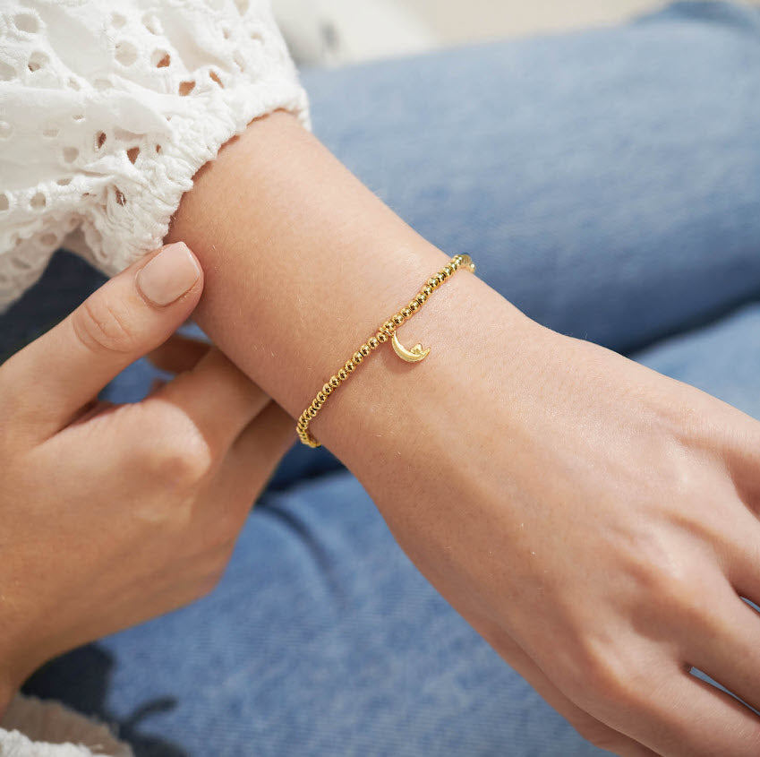 The Love You To The Moon and Back Bracelet in Gold