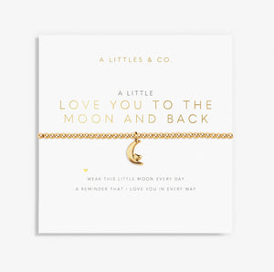 The Love You To The Moon and Back Bracelet in Gold