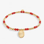 Load image into Gallery viewer, The January Birthstone Stretch Bracelet in Garnet
