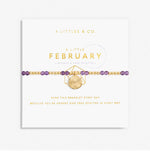 Load image into Gallery viewer, The February Birthstone Stretch Bracelet in Amethyst
