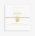 Load image into Gallery viewer, The March Birthstone Stretch Bracelet in Aqua Crystal
