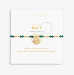 Load image into Gallery viewer, The May Birthstone Stretch Bracelet in Green Agate
