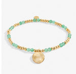 Load image into Gallery viewer, The August Birthstone Stretch Bracelet in Aventurine
