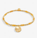 Load image into Gallery viewer, The November Birthstone Stretch Bracelet in Yellow Quartz
