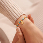 Load image into Gallery viewer, The December Birthstone Stretch Bracelet in Turquoise
