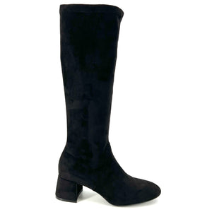 The Tall Stretch Knee Boot In Black