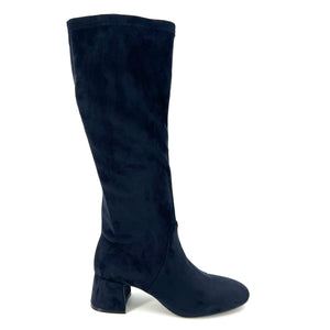 The Tall Stretch Knee Boot In Navy