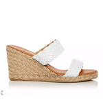 Load image into Gallery viewer, The Dual Braided Band Mid Espadrille in White
