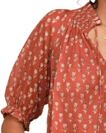 Load image into Gallery viewer, The Elbow Sleeve Top in Rust
