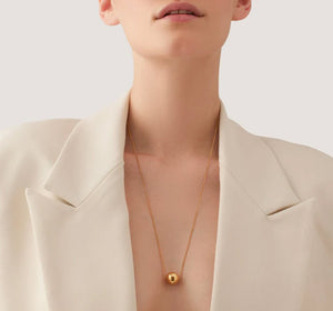 The Single Ball Pendant in Gold
