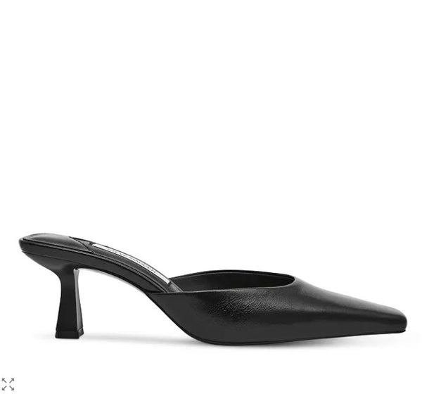 The Sabrina Heel Dress Mule in Black